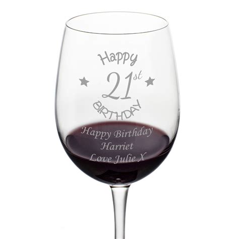 An extraordinary gift, you can quietly put it in the toilet and surprise him. Personalised 21st Birthday Wine Glass