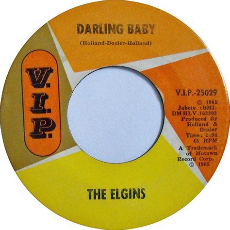 Darling Baby - The Elgins (1965) | Elgin, Darling, Motown