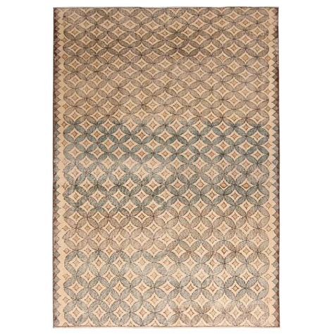 Abstract Midcentury Modern Turkish Rug For Sale At 1stdibs