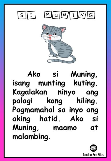 Teacher Fun Files Tagalog Reading Passages 8