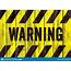 WARNING Danger Sign Word Text As Stencil With Yellow And Black Stripes 