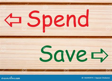 Save Spend Concept Stock Image Image Of Prosperity 136392979