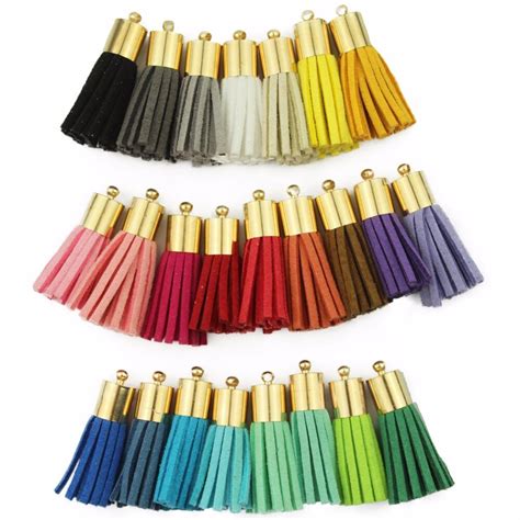 Buy 24 Colorsmini Leather Tassels 15 Inch Jewelry Tassel Fringe Tassel Suede