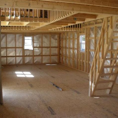 7 free diy cabin plans. Stairway to catwalk in 16x40 Deluxe Cabin with 6' wide ...