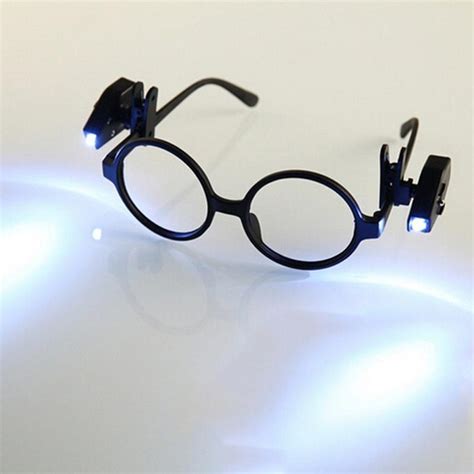 buy unisex rimmed reading eyeglasses clip spectacal with led light at affordable prices — free