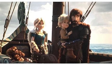Hiccup And Astrid With Their Little Boy And Girl 😭♥️ The Most Precious