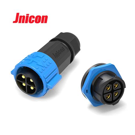 M25 4pin Waterproof Connector With Dust Cover Multi Pin Male Plug