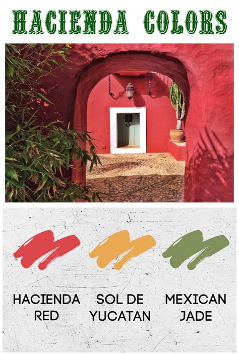 Hacienda Colors Palette Mexican Colors Hacienda Decor Mexican