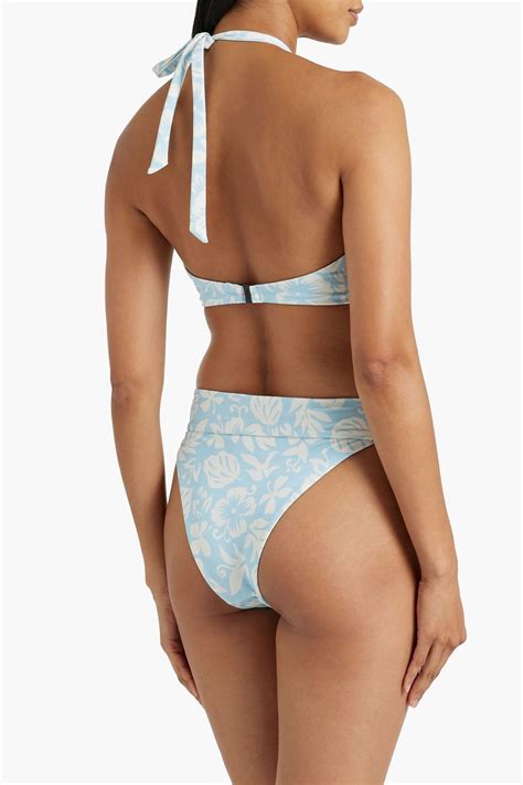 Onia Floral Print Mid Rise Bikini Briefs The Outnet