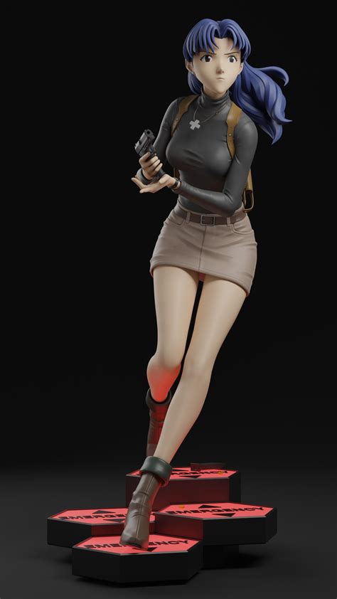 3d Sculpting Misato Katsuragi By Me Revangelion