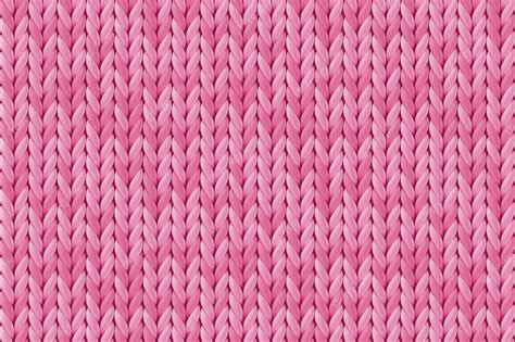 Premium Vector Texture Of Pink Wool Knit Seamless Knitted Background