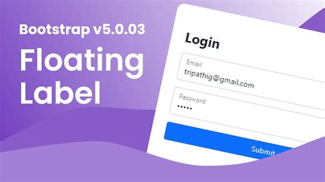 Floating Label With Bootstrap Login Form With Floating Label Youtube