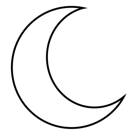 Moon Outline Svg Bundle Crescent Moons Files For Cricut Silhouette