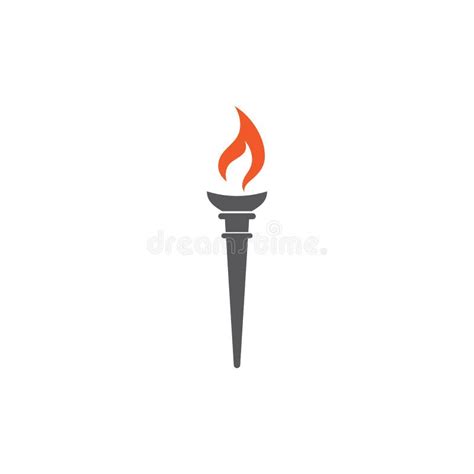 Torch Vector Icon Illustration Design Stock Vector Illustration Of