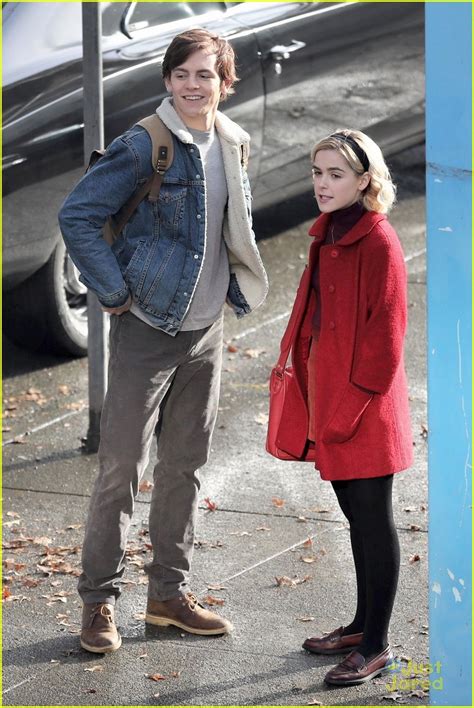 Ross Lynch And Kiernan Shipka Hold Hands While Filming Chilling Adventures Of Sabrina Photo