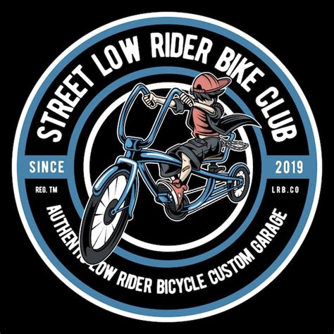 Low Rider Bike Club Vector Premium