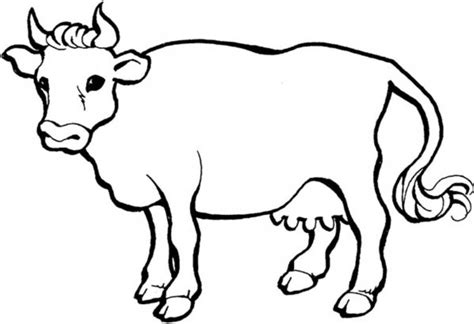 Gambar pola kristik sederhana tokoh kucing kartun. Sketsa gambar sapi untuk belajar mewarnai anak TK