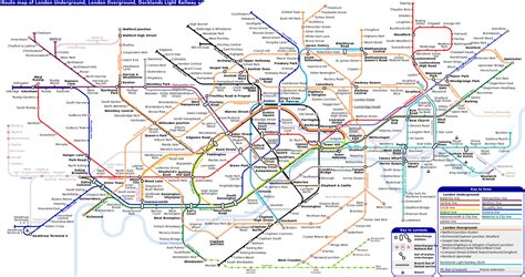 Filelondon Underground Overground Dlr Crossrail Mapsvg London Wiki