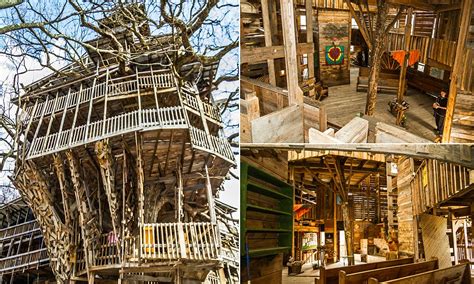 Worlds Tallest Tree House Reaches Ten Stories High Daily Mail Online