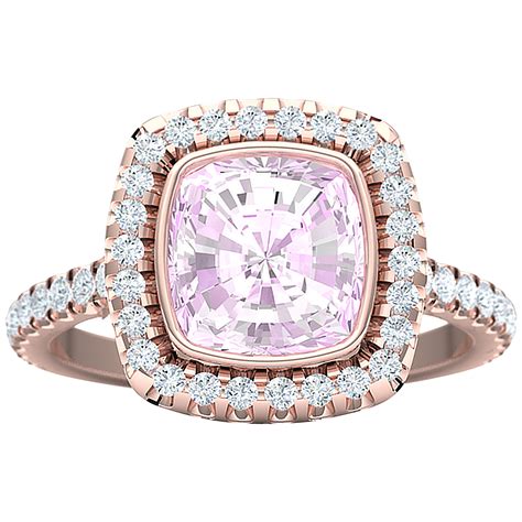 Natural Unheated Pink Sapphire Edwardian Engagement Ring At 1stdibs