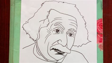How To Draw Albert Einstein Easy Drawing Of Albert Einstein Easy