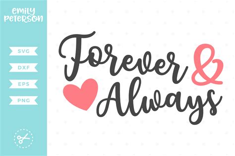 Forever And Always Svg Dxf Eps Png