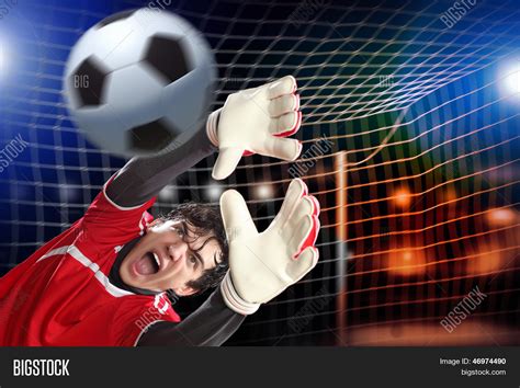 Goalkeeper Catches Image And Photo Free Trial Bigstock