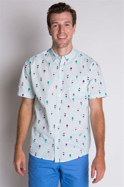 Popsicle Icon-Printed Woven Shirt in 2020 | Mens button up ...