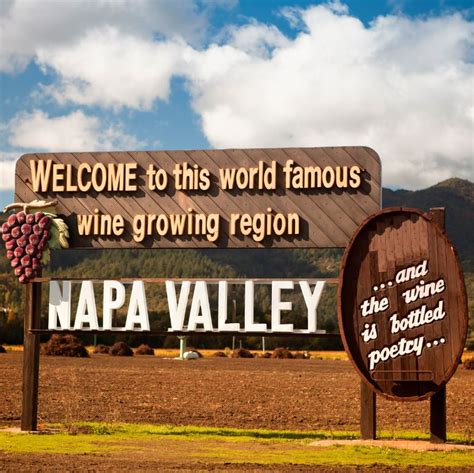 Napa Valley Sign Travel Off Path