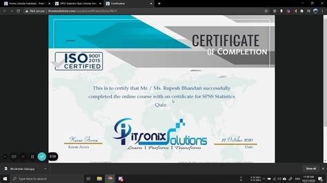 Spss Statistics Quiz Itronix Solutions Free Online Certification