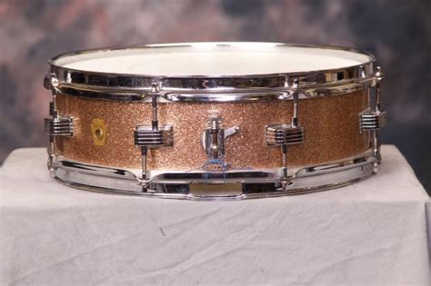 Vintage Ludwig Champagne Sparkle Jazz Combo Downbeat Snare