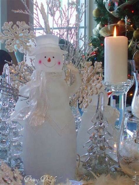 Snowman Christmas Centerpieces Christmas Inspiration Christmas Magic