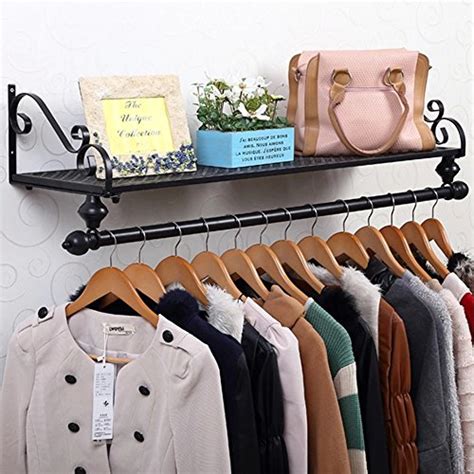 The best mounted hanger for the price. Tribesigns 4ft Wall Mount Clothes Rail Clothing Garment ...