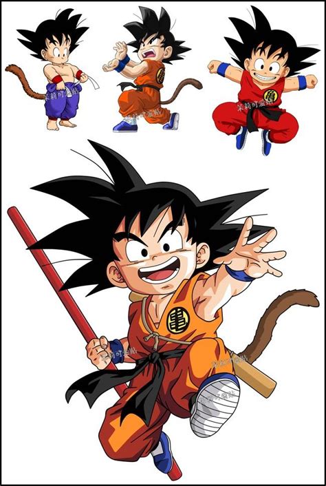 Son goku is the iconic character and the main hero of the dragon ball series. (8 Pieces/lot) Dragonball Cartoon Characters Sticker A4 ...