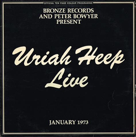 Uriah Heep Uriah Heep Live 1973 Gatefold Vinyl Discogs