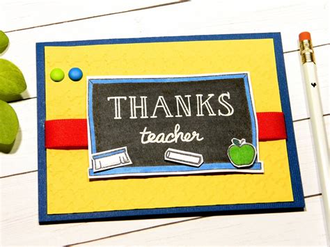 Teacher Thank You Card Teacher Appreciation Inspiring Etsy