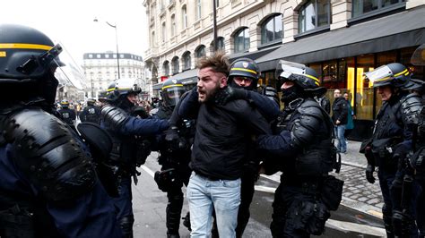 Yellow Vests Descend On Paris As Police Arrest Hundreds And Fire Tear