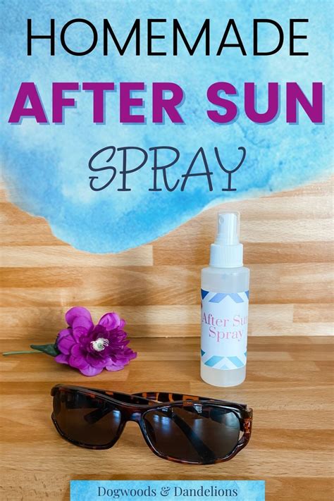 Homemade After Sun Spray After Sun Spray After Sun Diy Skin Care