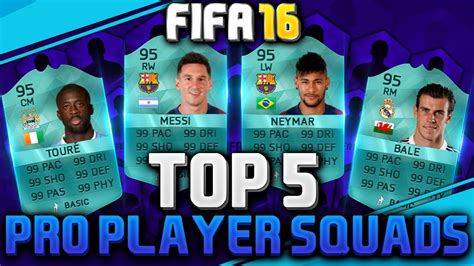 Fifa 15/16 Top 5 Professional Footballers Ultimate Team ...