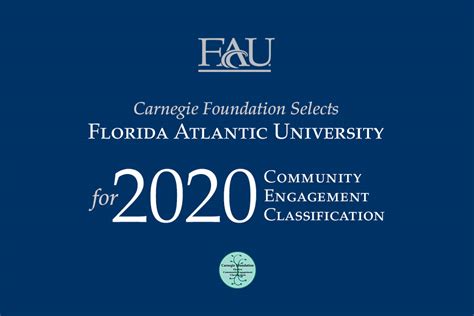 Fau Fau Receives Carnegie Foundation Community Engagement Classification