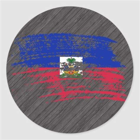 Cool Haitian Flag Design Classic Round Sticker Flag Design Haitian Flag Flag
