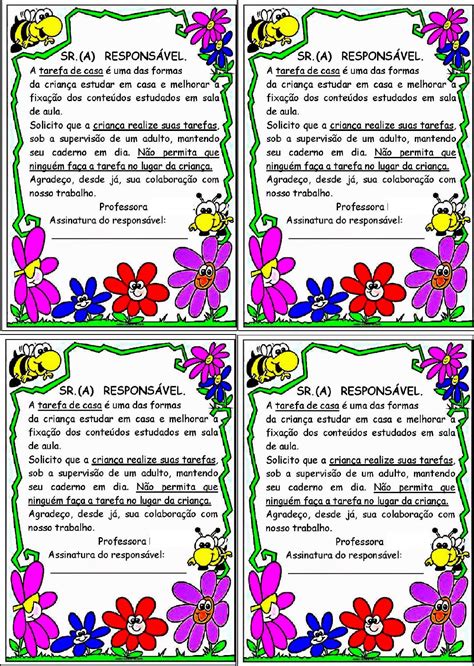 Caderno De Recado Infantil