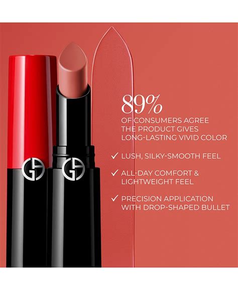 Giorgio Armani Lip Power Long Lasting Satin Lipstick Macys