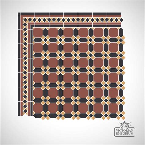 Guildford Victorian Mosaic Floor Tiles Centre Pattern