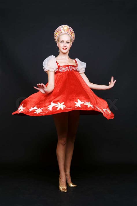Russian Beauty Spinning In Dance Stock Image Colourbox