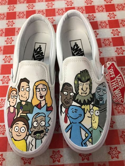 Rick And Morty Handpainted Shoes Custom Vans Shoes Kicks Shoes Diy