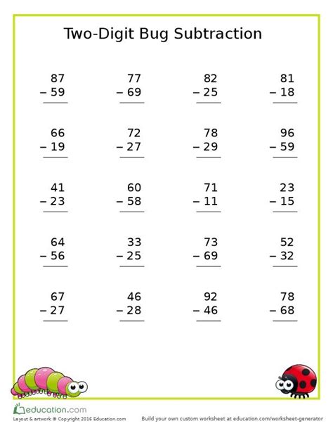 Second Grade Math Worksheet Printable