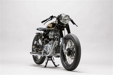 Hitchcocks muffler and header, royal enfield side pannier carriers and top rack, royal enfield army bags, aftermarket. 'Brass Rajah' Royal Enfield 350 - Mid Life Cycles ...