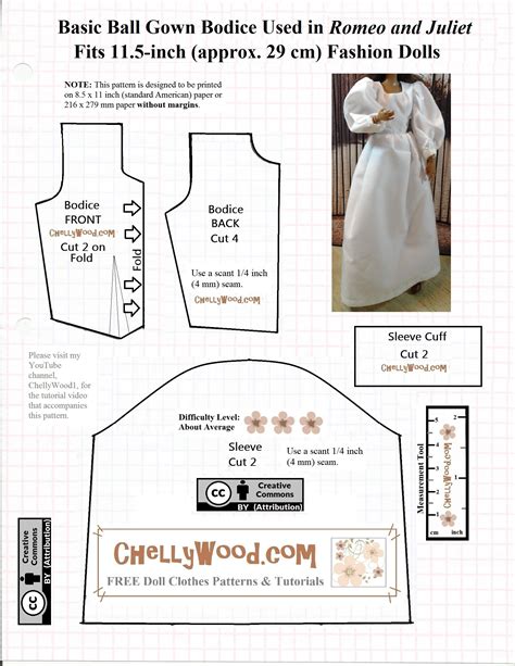 Dolls Princess Gown Patterns Are Free Free Doll