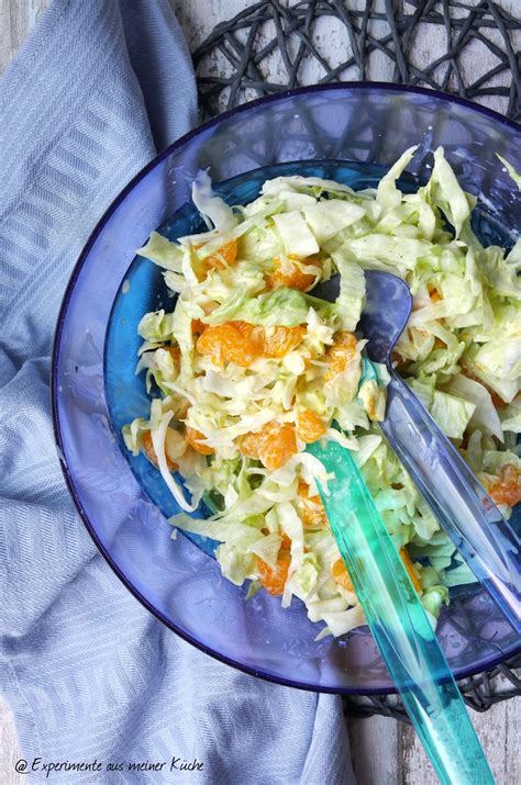 Die eisberg ag bietet ihnen frische, küchenfertige salate, früchte und gemüse. Eisberg-Mandarinensalat - Experimente aus meiner Küche